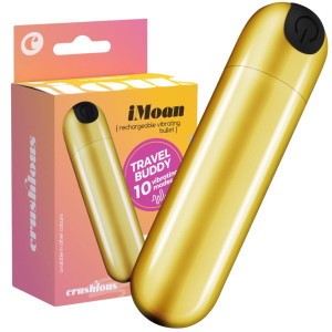 Wibrator typu pocisk - IMOAN - do stymulacji łechtaczki, USB Złoty -CRUSHIOUS