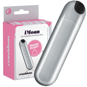 Wibrator typu pocisk - IMOAN - do stymulacji łechtaczki, USB Srebrny -CRUSHIOUS