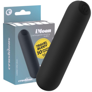 Wibrator typu pocisk - IMOAN - do stymulacji łechtaczki, USB Czarny -CRUSHIOUS