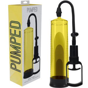 Klasyczna pompka do powiększania penisa - Basic Pump 2 - Żółta - Pumped