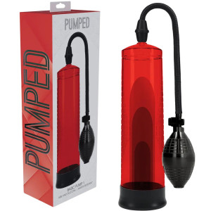 Klasyczna pompka do powiększania penisa - Basic Pump 1 - Czerwona - Pumped