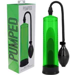 Klasyczna pompka do powiększania penisa - Basic Pump 1 - Zielona - Pumped
