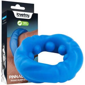 Pierścień erekcyjny na penisa - Pinnacle Pro Ridge - z wypustkami, Silikonowy - Lovetoy