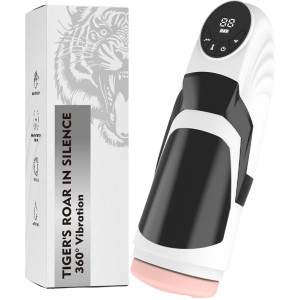 Masturbator realistyczny z wibracjami i funkcją ssania, USB Cielisty TPE - Boss Series