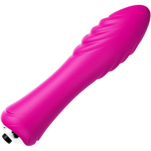 Wibrator klasyczny na USB - dopochwowy - Różowy, Silikonowy - Boss Series