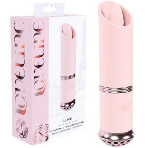 Wibrator łechtaczkowy silikonowy Luxe - mini lipstick vibe - różowy - 10,2 cm - Loveline