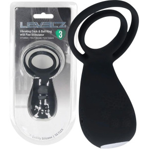 Pierścień wibracyjny na penisa ze stymulatorem krocza, USB Silikonowy - Shots