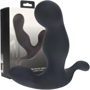 Wibrujący masażer prostaty z funkcją podgrzewania, USB Czarny - Shots