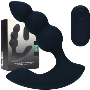 Dyskretny masażer prostaty na pilota bezprzewodowego, USB Czarny - Shots