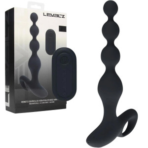 Wibrujące koraliki analne na pilota bezprzewodowego, USB Czarny - Shots