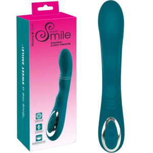 Wibrator do stymulacji punktu G z funkcją rotacji, USB Zielony Silikonowy - Sweet Smile