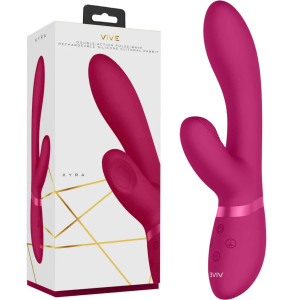 Różowy wibrator króliczek Kyra Pulse łechtaczkowy silikonowy 21,3 cm stymulujący Vive