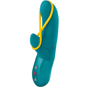 Wibrator silikonowy dopochwowy Amorino zielony 17 cm stymulujący punkt g Fun Factory