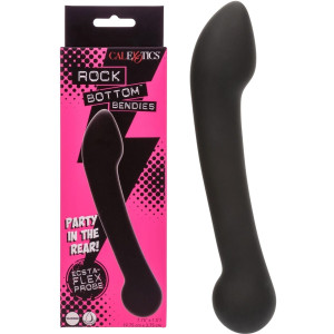 Dildo dwustronne - Bendy Ecsta - giętkie, stymulujące punkt G, Silikonowe - Calexotics