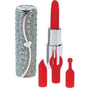 Wibrator łechtaczkowy Tiffany Lipstick Attachments niebieski silikonowy 9 cm Lovense