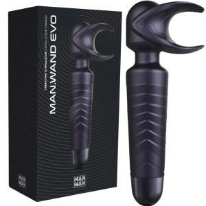 Masażer - EVO - do masturbacji i masażu czułych miejsc, USB Czarny - MAN.WAND