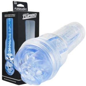 Masturbator w pojemniku - Turbo Thrust Blue Ice - Przezroczysty, Fleshlight