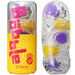 Masturbator ze stymulującą fakturą - Bobble Magic Marbles - TPE Przezroczysty - Tenga