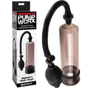 Klasyczna ręczna pompka do powiększania penisa -  Beginner's Power Oumo - Czarna, Pump Worx