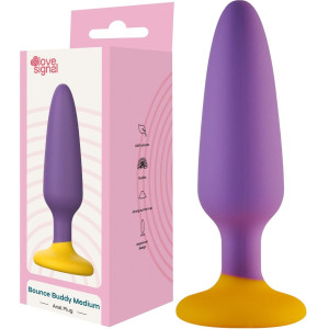 Stożkowy korek analny - Bounce Buddy - rozmiar M, Przyssawka, Silikonowy - Dream Toys