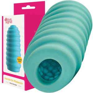 Masturbator - Hands-On Pleasure - ze stymulującymi wypustkami, TPE Zielone - Dream Toys