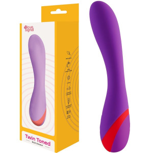 Wibrator do stymulacji punktu G - Twin Toned - na USB, Silikonowy Fioletowy - Dream Toys