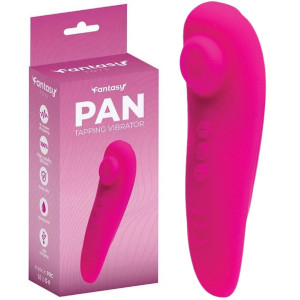 Stymulator łechtaczki - Pan - z funkcją pulsacji, USB Różowy - Fantasy