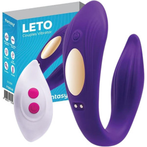 Wibrator dla par - Leto - na pilota bezprzewodowego, USB Fioletowy Fantasy
