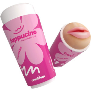 Masturbator realistyczny w pojemniku - FAPPUCINO SWEET KISS - usta, Cielisty TPE CRUSHIOUS