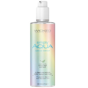 Lubrykant na bazie wody - SIMPLY AQUA SPECIAL EDITION 120 ML - wegański, WICKED