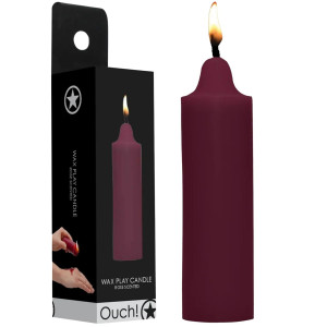 Świeca do zmysłowego masażu - Wax Play Candle - zapach różany - Ouch!