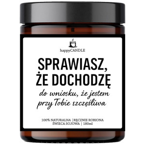 Świeca sojowa SPRAWIASZ ŻE DOCHODZĘ - gotowe