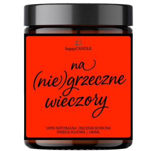 Świeca sojowa NA NIEGRZECZNE WIECZORY - gotowe