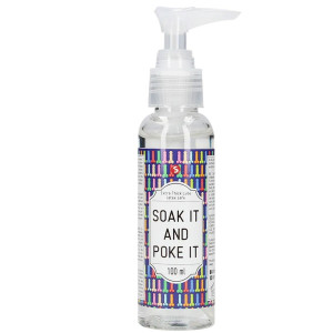 Lubrykant na bazie wody - Soak It And Poke It 100 ml  - bezpieczny dla lateksu