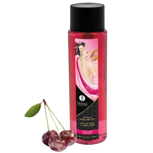 Żel pod prysznic i do kąpieli - Frosted Cherry 370 ml - o smaku mrożonej wiśni - Shunga