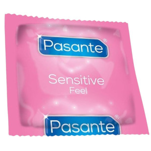 Prezerwatywy lateksowe - Sensitive/Feel 144 sztuk - ultra cienkie, Pasante
