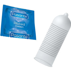 Prezerwatywy lateksowe - Ribbed Passion Condoms 144 sztuk - z prążkowaniem,  Pasante