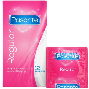 Prezerwatywy lateksowe - Regular Condoms 12 sztuk - klasyczne 54 mm., Pasante