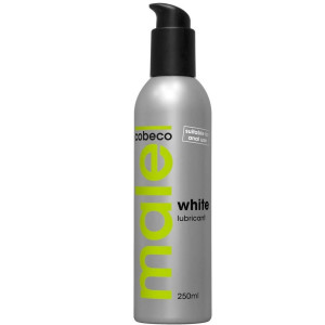 Lubrykant na bazie wody - MALE White Lubricant 250 ml - uniwersalny, bezpieczny dla lateksu - Cobeco