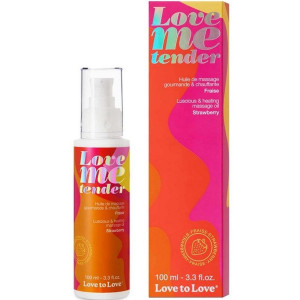 LOVE ME TENDER - MASSAGE OIL - STRAWBERRY 100ML / 3.3FL.OZ. - gotowe