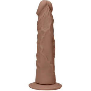 Dildo realistyczne na przyssawce - 23 cm - Beżowe, TPE - Realrock