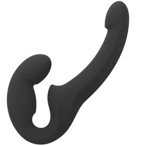 Samonośny Strapless Strap-On - Share Lite - stymulujący punkt G, USB Czarny Fun Factory