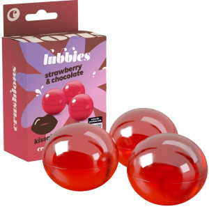 CRUSHIOUS LUBBIES KISSABLE OIL BALLS STRAWBERRY & CHOCOLATE