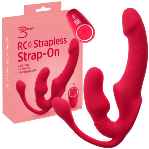Wielofunkcyjny Strapless Strap-On na pilota bezprzewodowego, USB Czerwony You2Toys