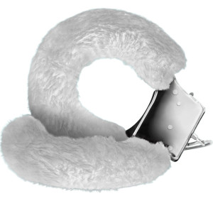 LOVE CUFFS FURRY HANDCUFFS CRUSHIOUS WHITE