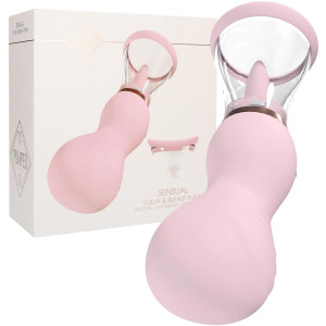 Automatyczna pompka do piersi i łechtaczki - Sensual - USB, Różowa - Shots