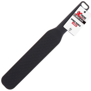 Packa do zabaw BDSM - Spiked Paddle Large - Czarna, Silikonowa - Hidden Desire