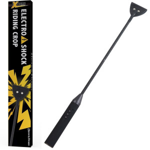 Electro Shock Riding Crop Black