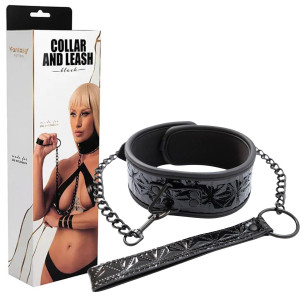 Collar with detachable leash