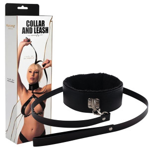 Collar with detachable leash